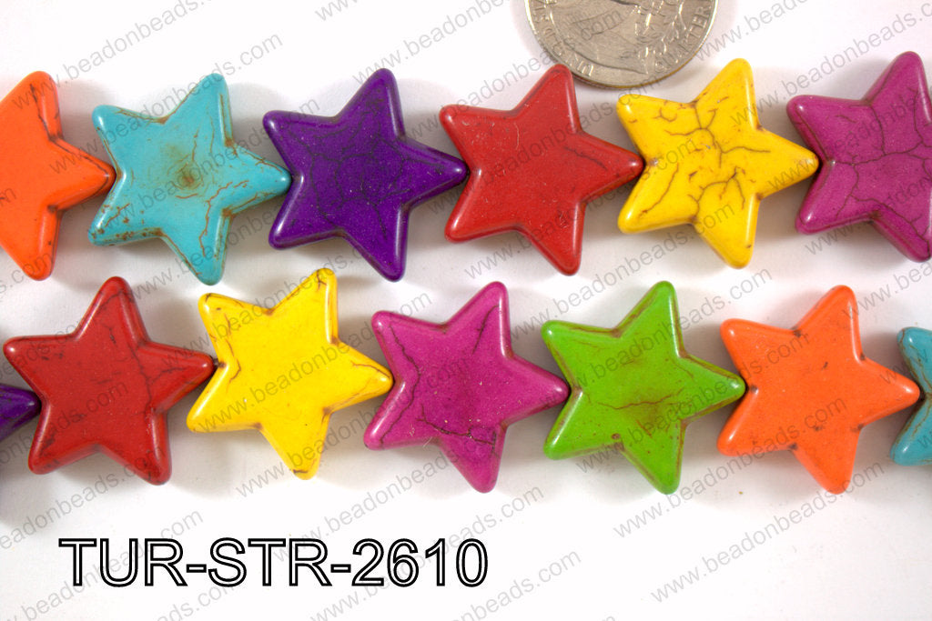 Turquoise Star 26mm TUR-STR-2610