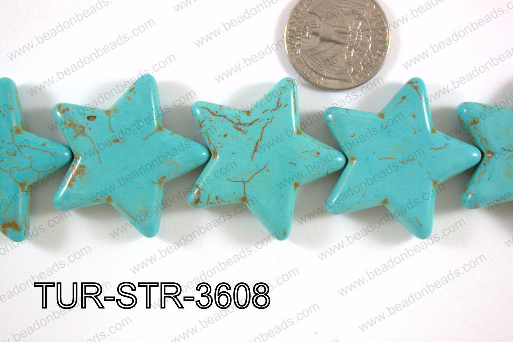 Turquoise Star 36mm TUR-STR-3608