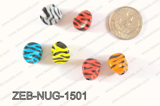 Zebra Nugget 12x15mm ZEB-NUG-1501