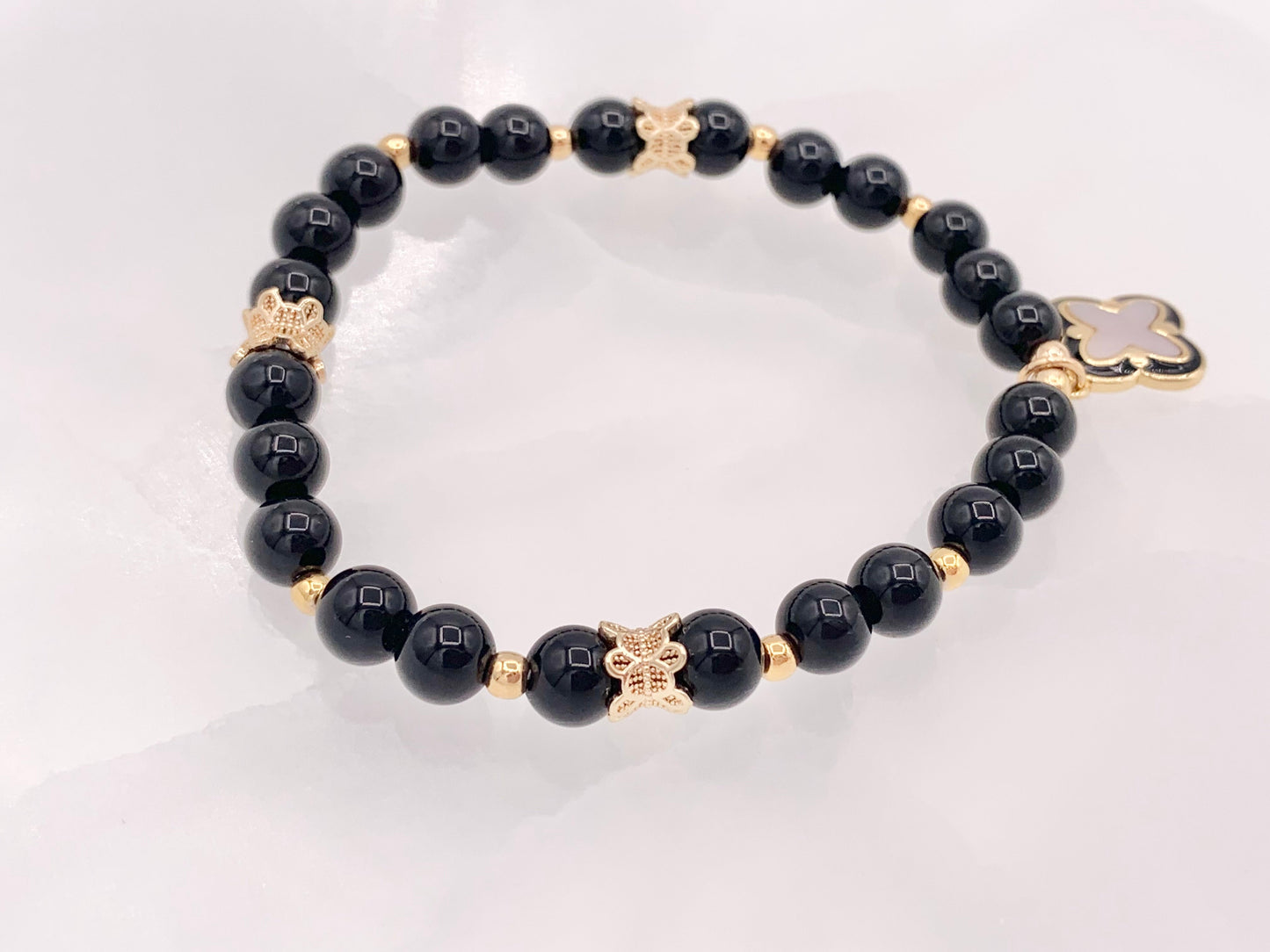 Exquisite Floral Spacer Beads | Real Gold 18K Plated Tiny 6mm Spacer Beads Over Brass for Jewelry Making 12 pcs