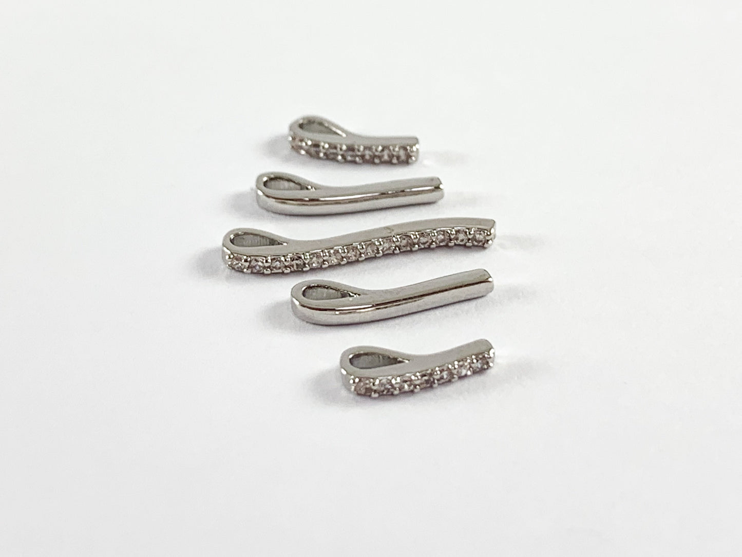Real Gold/Silver Plated 18K Bar Stick Charm/Pendant Over Copper ---Groups of 5 pcs.  *Necklace not included. 6 Groups