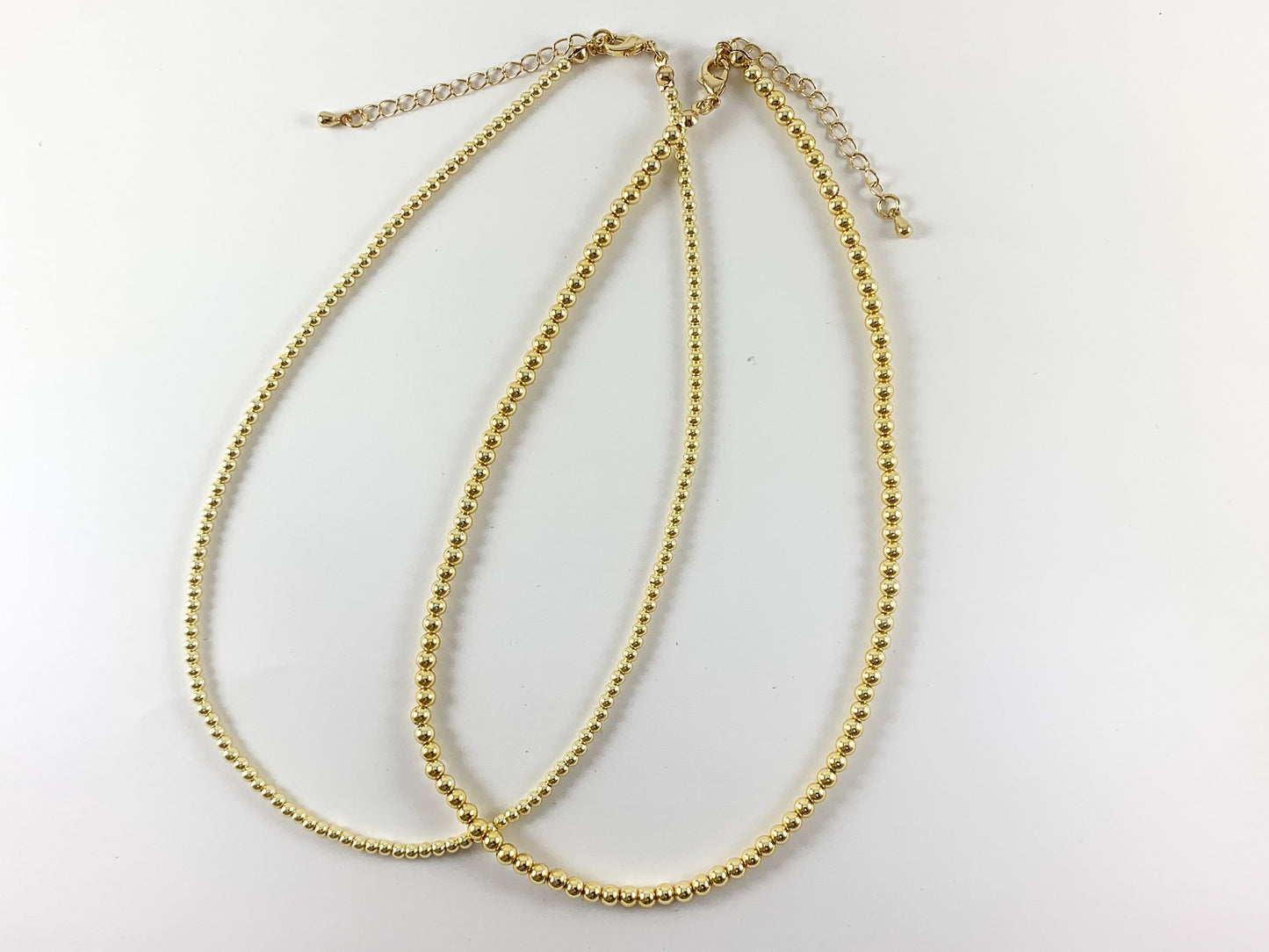 Delicate 18K Gold Plated Hematite Simple Choker Necklace