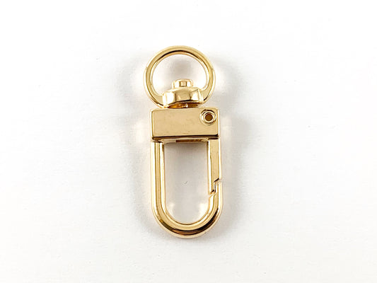 18K Gold Plated Snap Hook Clasp Keyring Swivel Trigger Lobster Clasp 10pcs