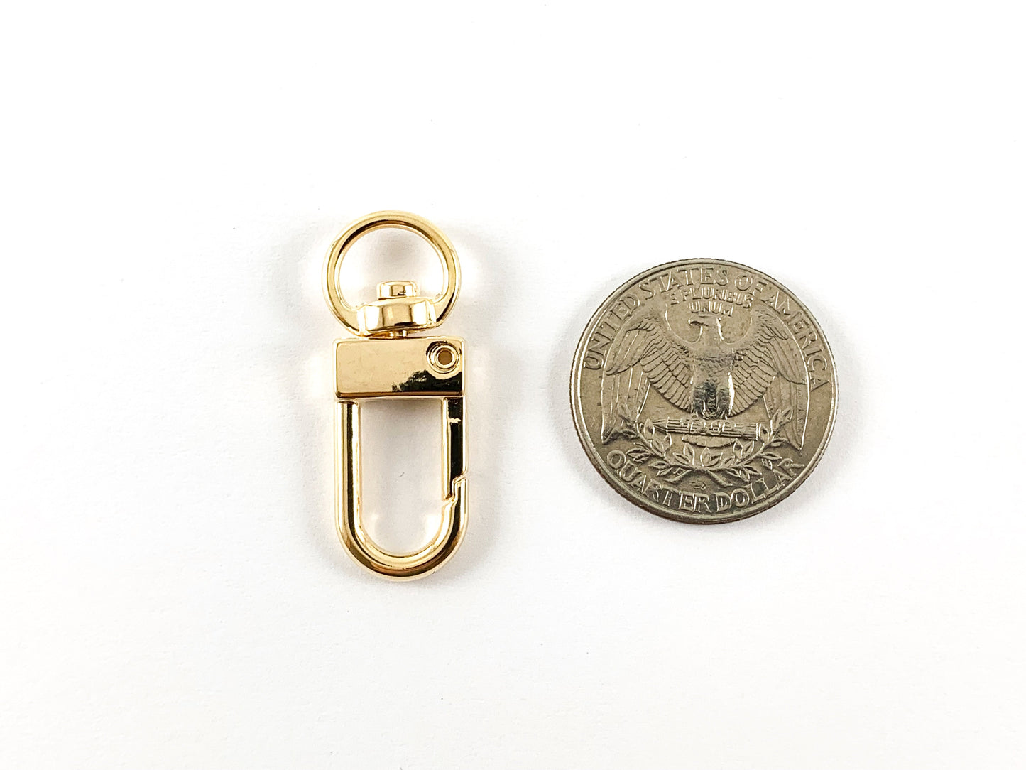 18K Gold Plated Snap Hook Clasp Keyring Swivel Trigger Lobster Clasp 10pcs