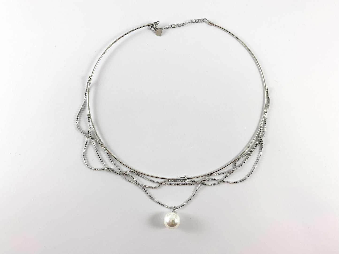 Delicate 18K Gold/Platinum Plated Dainty Minimalist Fancy Pearl Choker