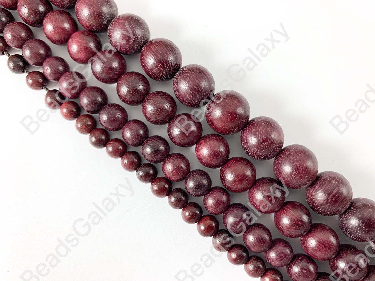 Sandalwood Round Smooth Natural Beads 15"-16"