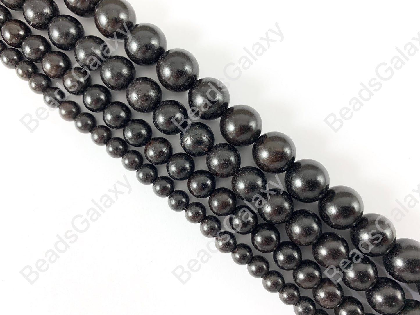Sandalwood Round Smooth Natural Beads 15"-16"