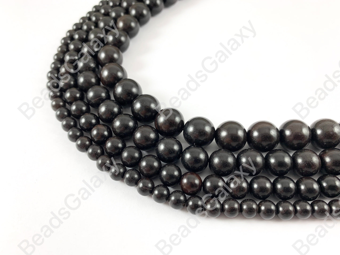 Sandalwood Round Smooth Natural Beads 15"-16"