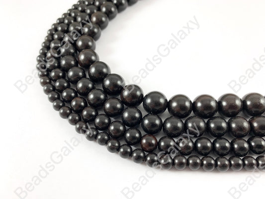 Sandalwood Round Smooth Natural Beads 15"-16"