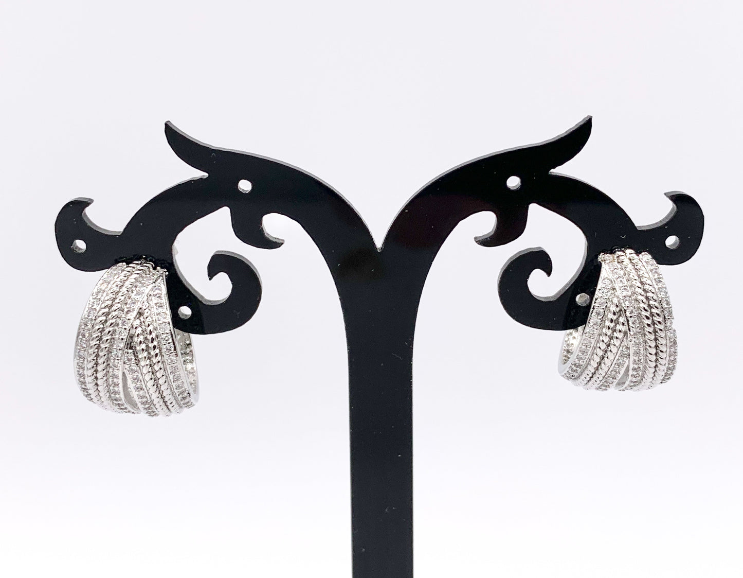 Cute Elegant Earring Huggies in 18K gold or Silver Plated Copper 3 pairs